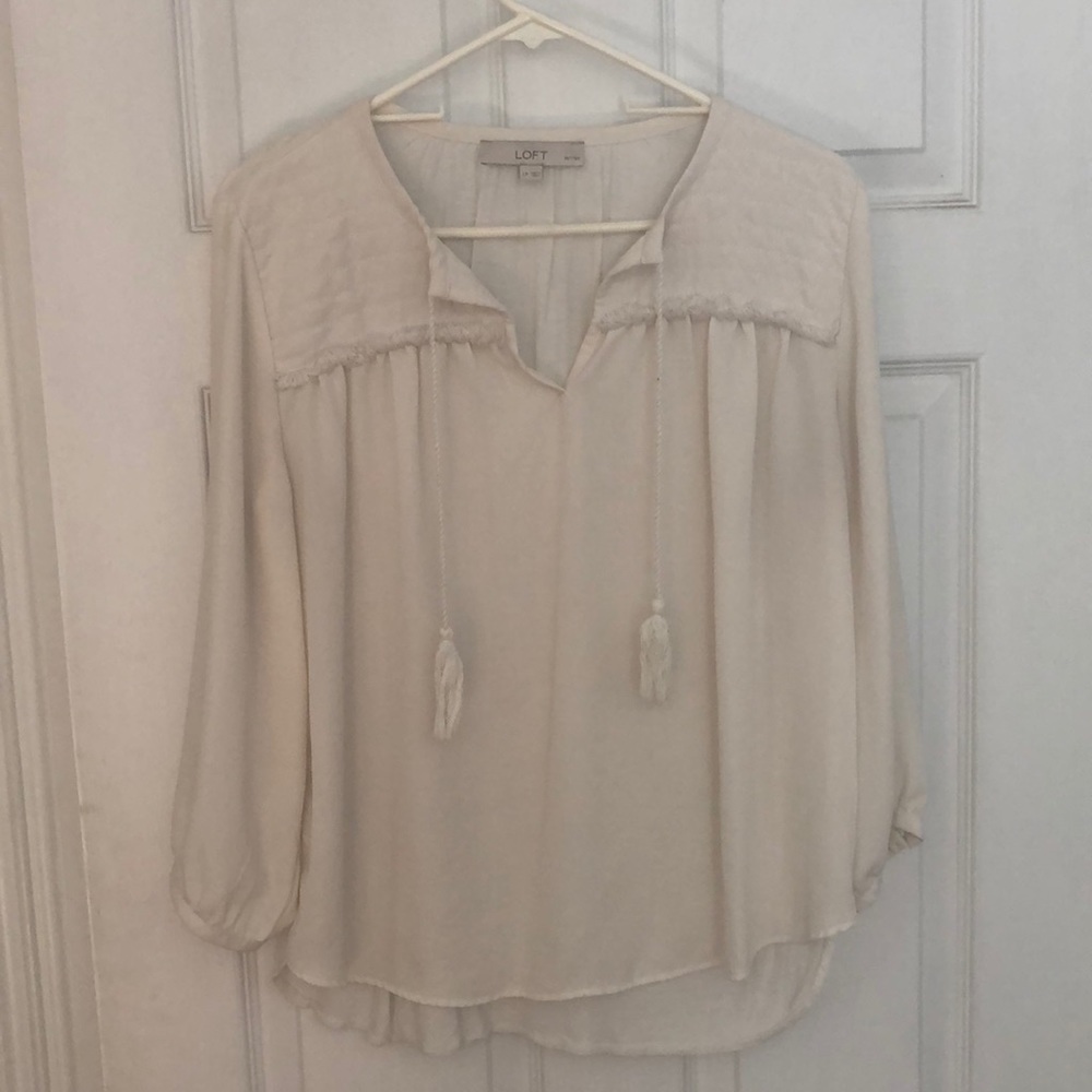 BOGO! LOFT top with tassels